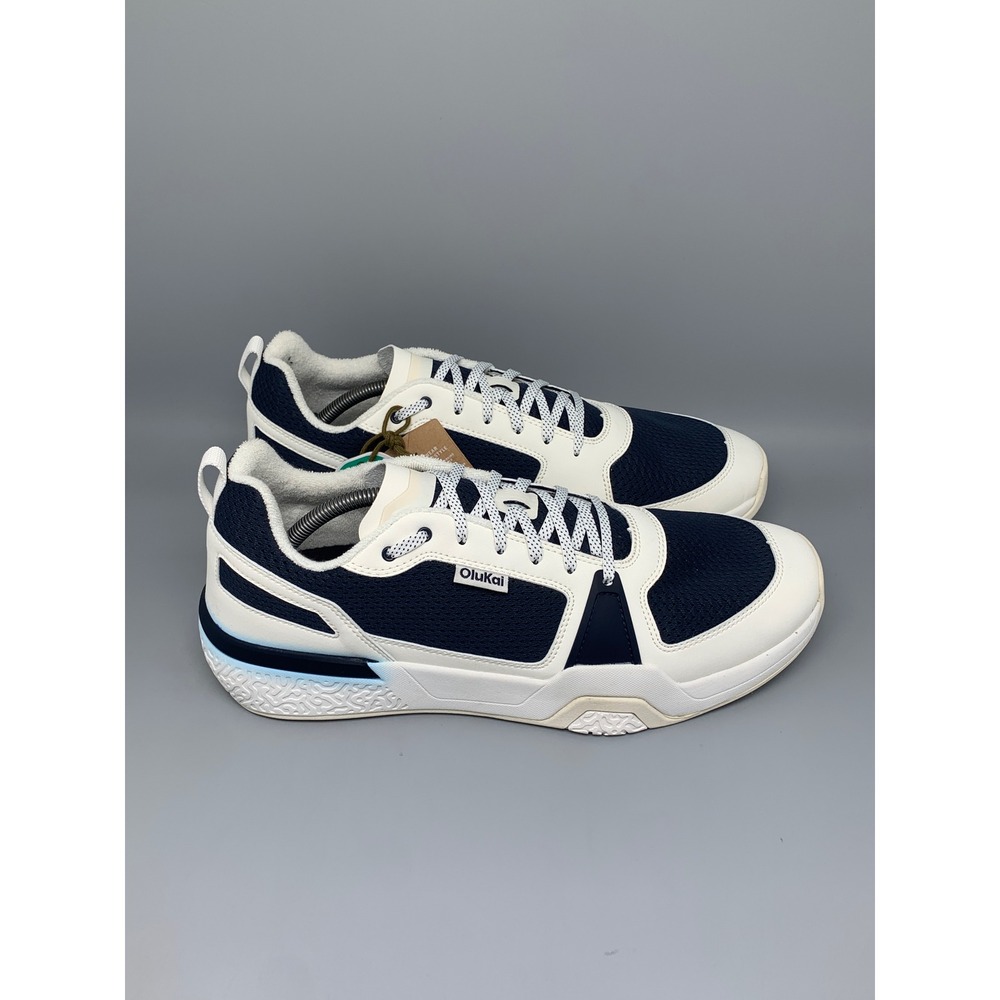 OluKai Anau Indigo Bright White Pickleball Shoes 10545-ZNWB Men's Sz 13